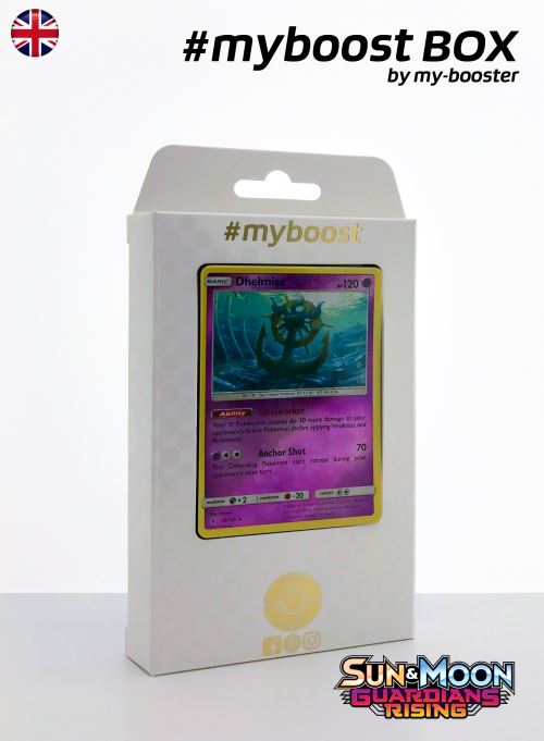 Coffret #myboost DHELMISE (Sinistrail) 59/145 - SUN AND MOON 2 - 10 cartes Pokemon anglaises