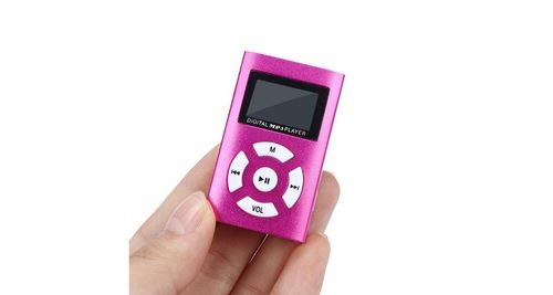 Prise en charge de l écran lcd du mini lecteur mp3 usb carte micro sd tf 32 go - rouge