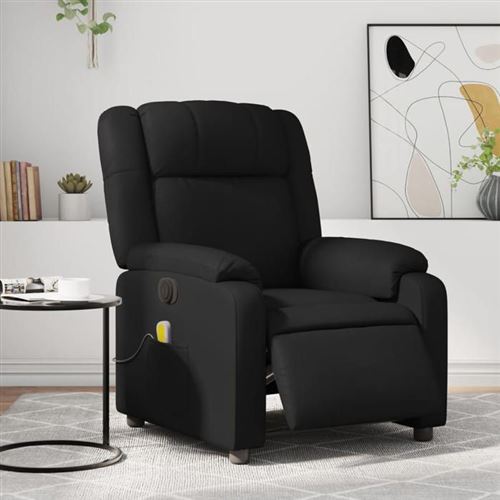 Non Communiqué Noir Vidaxl Fauteuil De Massage, Relaxation Électrique Similicuir