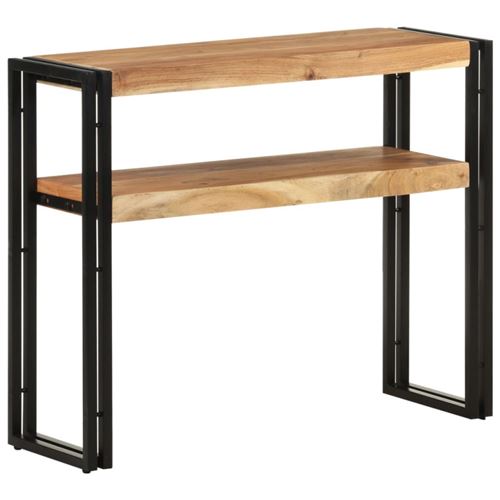 vidaXL - Table Console - Bois d'Acacia Massif - 90x30x75 cm - Image 3