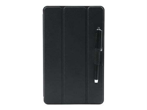 Mobilis EDGE - Étui à rabat pour tablette - noir, transparent - pour Lenovo Tab M8 HD (2nd Gen) ZA5G, ZA5H, ZA63
