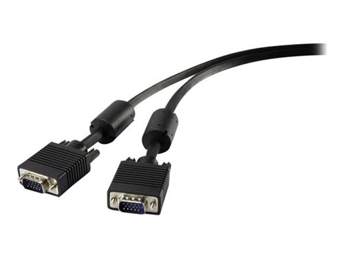 Renkforce - Câble VGA - HD-15 (VGA) (P) pour HD-15 (VGA) (P) - 1 m - moulé, rond - noir