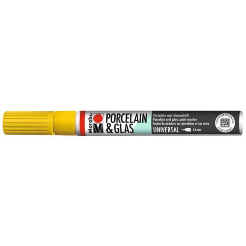 Marqueur Porcelaine Verre - Jaune soleil - 0,8mm
