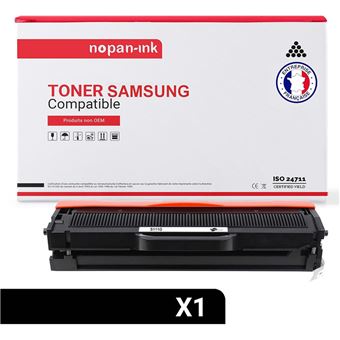 TONER MLT D111S MLT D111S Noir x 1 Compatible pour SAMSUNG-NOPAN-INK Samsung Xpress M 2020 Samsung Xpress M 2020 W Samsung Xpress M 2021 Samsung Xpress M 2021 W Samsung Xpress M 2022 Samsung Xpress M 2022 W Samsung Xpress M 2026 Samsung Xpress M 202 - 1