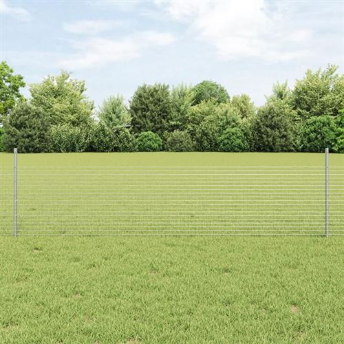 Non Communiqué Vert Vidaxl Set De Clôture De Jardin Pack De 2 Argent Galvanisé Acier Galvanisé 3336316