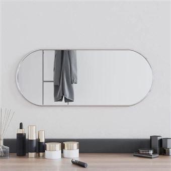 vidaXL Miroir Mural Miroir de Maquillage Coiffeuse Cosmétique Décoration de Salle de Bain Toilette Salon Intérieur Argenté 348190 - 1