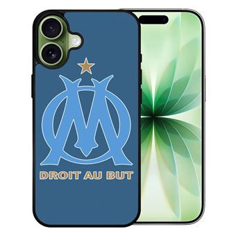 Coque pour iPhone 17 - Logo Om Marseille Big Fond Bleu - 1