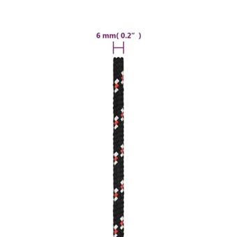 Corde De Bateau Polypropylène Rouge 14 Mm X 25 M - Résistante, Pour Amarrage, Gréement, Camping