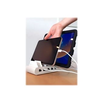 Compulocks Station de charge - 5 connecteurs USBC - prise UK - Socle de chargement - 10 connecteurs de sortie (USB, 24 pin USB-C) - 1