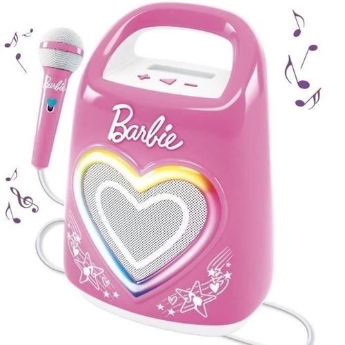 Enceinte Bluetooth Spéciale pour Musique et Karaoké avec Barbie