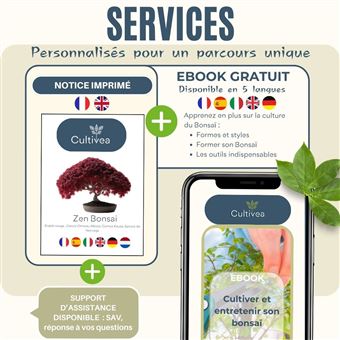 Cultivea - Mini Kit Prt  Pousser Bonsa Jardinez et dcorez - Ide Cadeau  - Matriel pour serre et semis - Achat & prix | fnac
