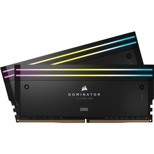 CORSAIR Dominator Titanium RGB - DDR5 - kit - 32 Go: 2 x 16 Go - DIMM 288 broches - 7200 MHz / PC5-57600 - CL34 - 1.4 V - mémoire sans tampon - non ECC - noir
