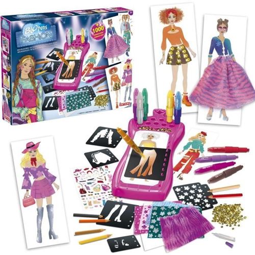 Lansay Multicolore Jeu Créatif Blopens Fashion Mon Atelier Mode