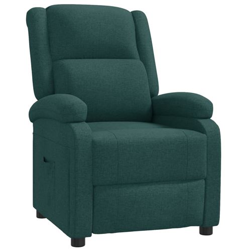 Non Communiqué Vert Vidaxl Fauteuil Inclinable Foncé Tissu