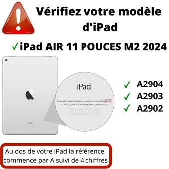 Coque IPad Air 11" / 10.9" (2020-2025) Avec Support - Arrière Transparent, 6 Angles, Porte-stylet