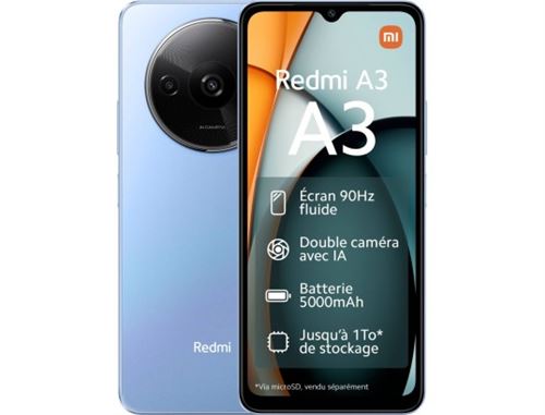 Smartphone Xiaomi Redmi A3 6,71 Double SIM 128 Go Bleu