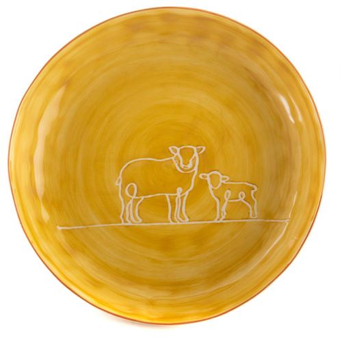 Plat Diane petit modèle - Amadeus - Jaune - Grès