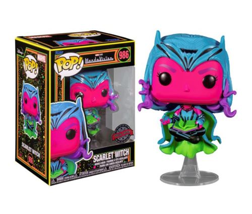 Figurine Funko Pop! Bobble N°986 - Marvel - Scarlet Witch (blacklight - Special) État correct - N/A reconditionné disponible sur Fnac