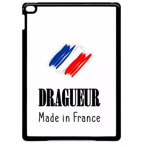 Coque tablette My-Kase pour iPad Air 2 - dragueur made in france fond blanc - Plastique Noir