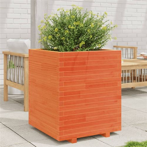 Vidaxl Marron Jardinière Carrée Cire 60X60 - Image 2