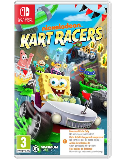 Nickelodeon Kart Racers Code in a box Nintendo Switch