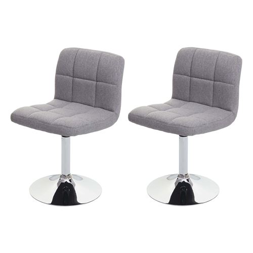 Mendler Gris Lot De 2 Chaise En Metal Non Pliable Interieur H. 78 Cm - Image 3