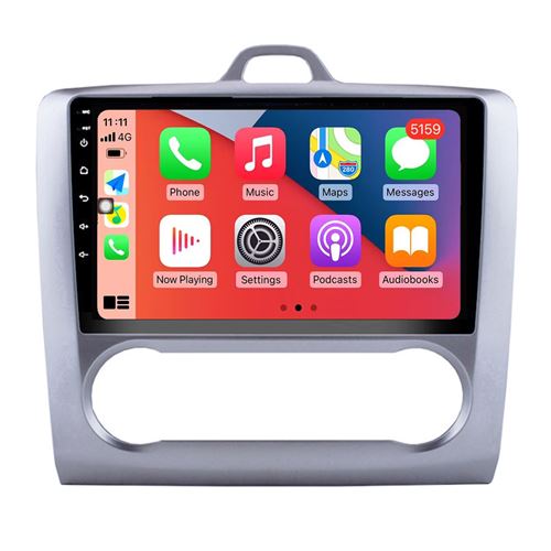 Autoradio Multimédia RoverOne Android GPS pour Ford Focus 2 2004-2011 CarPlay Android Auto / Climatiseur Automatique