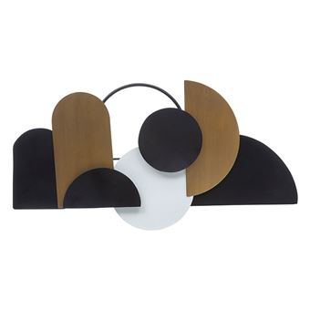 Déco murale 70x37 métal Juliette noir et doré Atmosphera - 1
