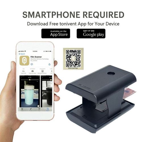 Ton169 Qumox Smartphone Film Scanner de Diapositives négatives Scanner de Film  Scanner de Diapositives de Film négatif pour Smartphone - Scanner - Achat &  prix