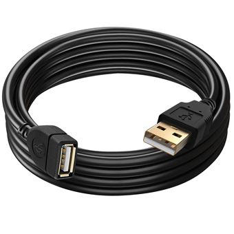 Câble Extension USB A Mâle Vers Femelle 2.0 - Longueur 1M à 5M, UK, Noir, Pour Rallonger Vos Périphériques
