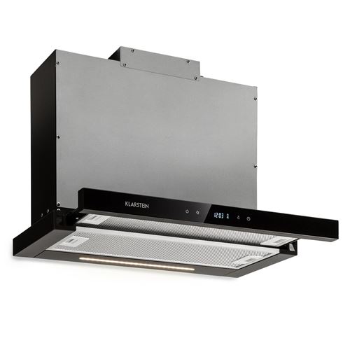 Hotte Casquette - Klarstein - Extraction 640 M³/H - Classe A - Noir