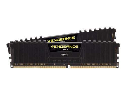 CORSAIR Vengeance LPX - DDR4 - kit - 16 Go: 2 x 8 Go - DIMM 288 broches - 3600 MHz / PC4-28800 - CL14 - 1.45 V - mémoire sans tampon - non ECC - noir