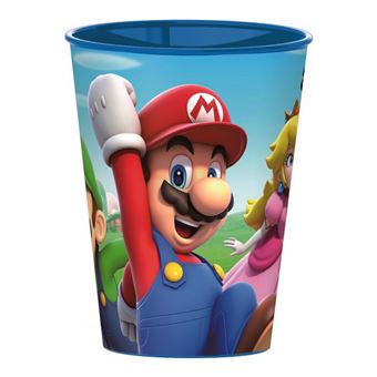 Gobelet Réutilisable Super Mario Gamer 26cl Bleu - Neuf Avec Emballage - Idée Cadeau