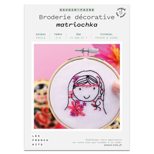 Coffret DIY - Broderie décorative - Matriochka - French Kits