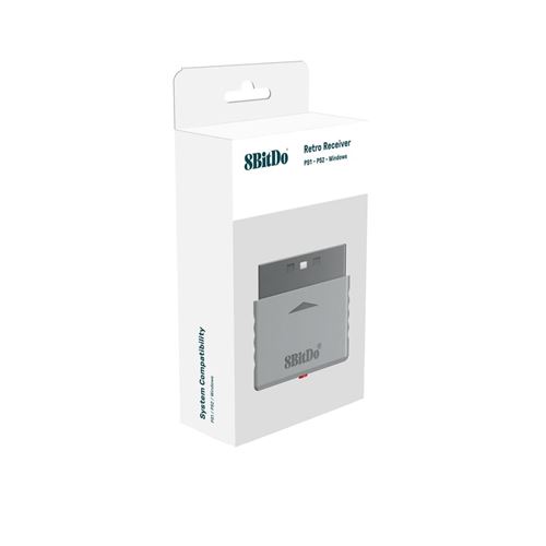 8BitDo Retro Receiver PS1/PS2 - Compatible with 8bitdo - DualShock 4 - DualSense - Switch Pro - Xbox Bluetooth Controllers