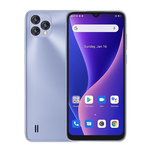 Smartphone Double SIM 6,5 OS Android 11 Téléphone 4G 4GB+32GB Violet YONIS