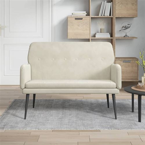 Non Communiqué Crème Banc 108X79x79 Cm Velours