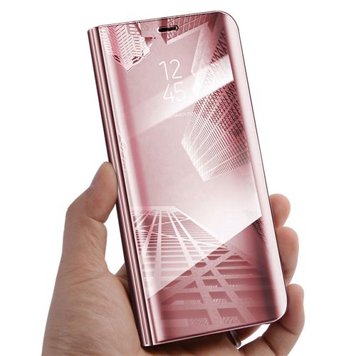 Coque à Rabat Mirroir couleur Rose pour Samsung Galaxy S9 Plus Little Boutik®