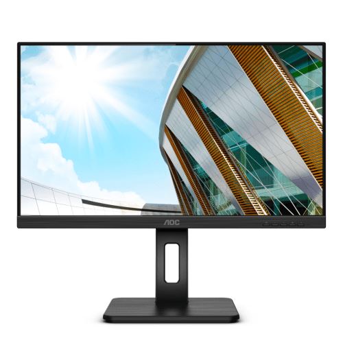 AOC Q24P2Q - Écran LED - 23.8 - 2560 x 1440 QHD @ 75 Hz - IPS - 250 cd/m² - 1000:1 - 4 ms - HDMI VGA DisplayPort - haut-parleurs - noir