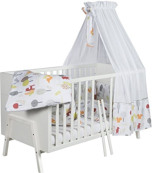 Lit Holly - couleur blanc hetre massif