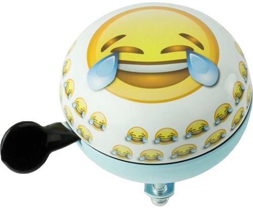 Widek sonnette de vélo Emoticon Tears eyes blanc/aque/jaune 80 mm