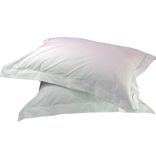 Lot 2 Taies D'oreiller Unie Percale EASY CARE 80 fils/cm² SENSEI SOFT Blanc 65x65