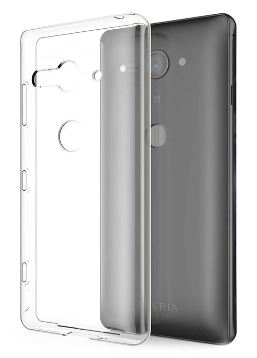 Housse Sony Xperia XZ2 Compact Etui Housse Coque de protection Ultra Fine Silicone TPU Gel [Jelly - Transparent] - ADVANSIA