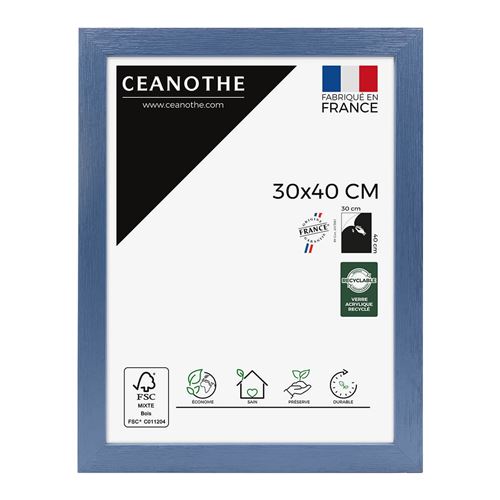 Cadre photo Tutti Frutti myrtille 30x40 cm, bois reconstitué - marque française