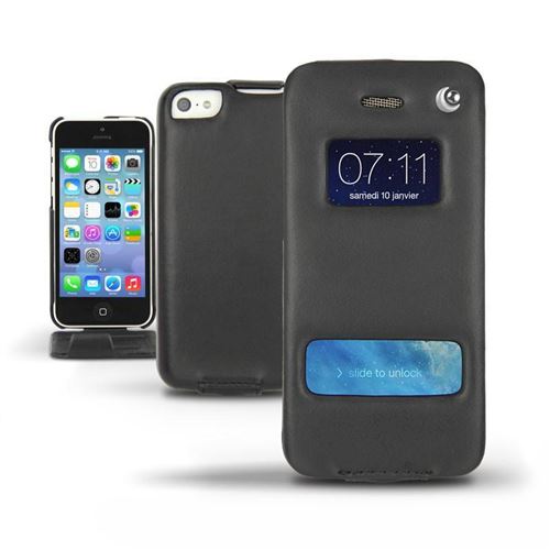 Noreve - Housse cuir Apple iPhone 5C - Perpétuelle - Noir ( Nappa - Black )