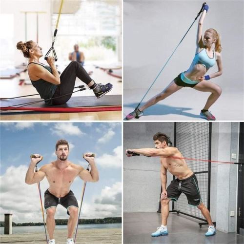Cheap Bande de Resistance Set (5) - Loop Bande Elastique Fitness -  Musculation Pilates Squat Sport