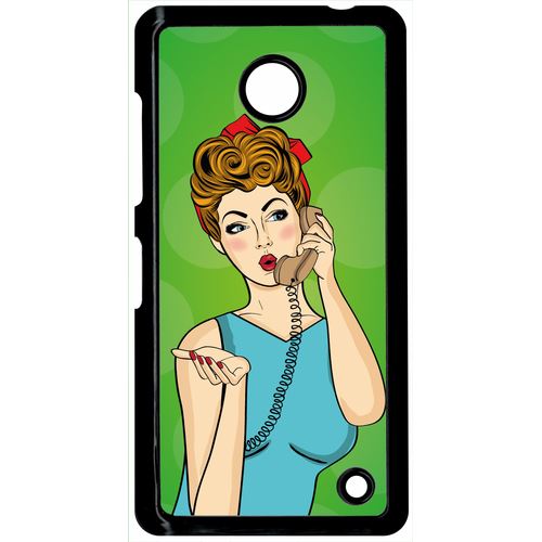 Coque Nokia Lumia 630 Pin Up Fond Vert