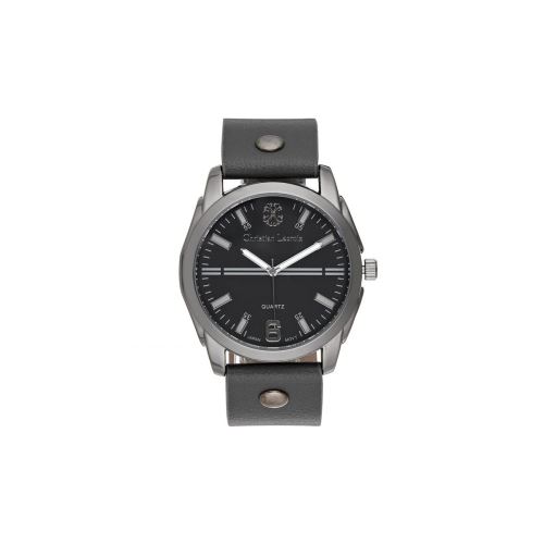 Montre Homme CXL à Quartz Cadran Noir 42 mm Et Bracelet Noir En PU CXLS18039