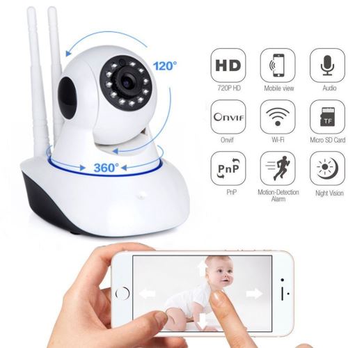 Caméra cachée Mini WIFI Webcam 720P KN350 Blanc
