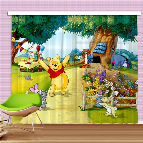 Rideaux Winnie l'Ourson Jardin Disney-Standard : 280x245 cm